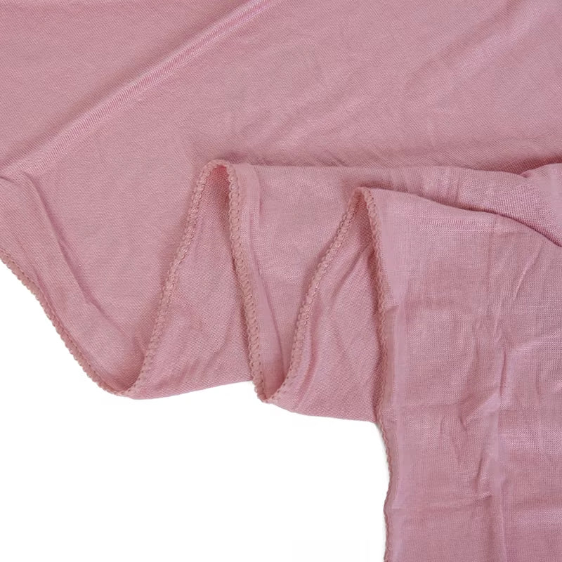 Modal Cotton Jersey Hijab Scarf for Women Stretch Shawl Plain Muslim Headband Fashion Solid Color Long Muffler 170*60Cm